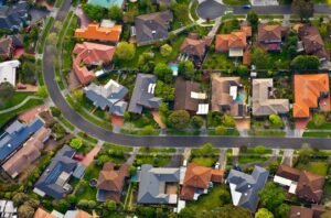 aerial view of an estate