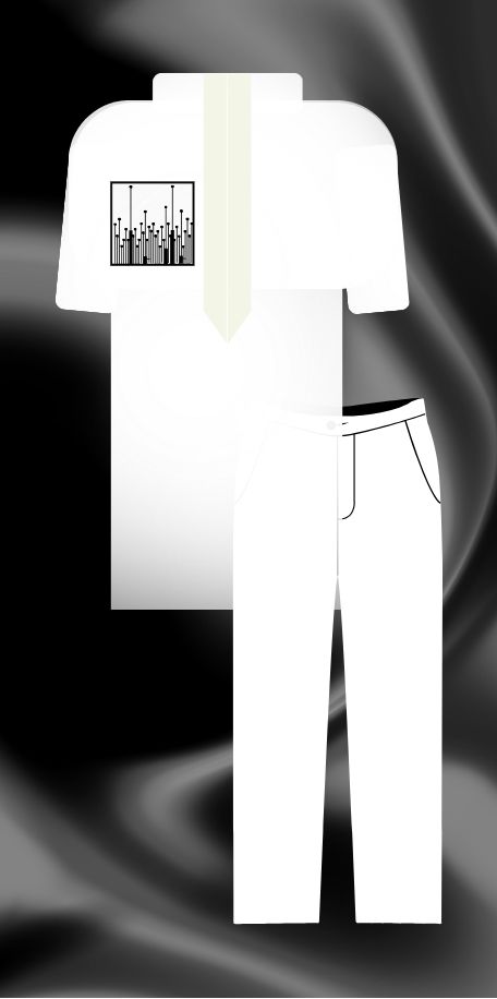 White and black template